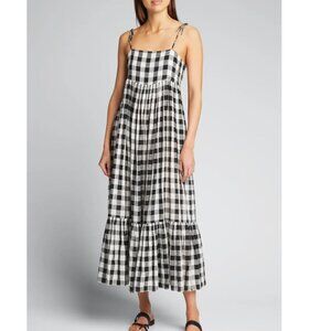 The Great The Dainty Dress in Black & Cream Gingham